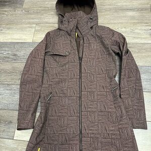 Lole Glowing Brown Mid Length Jacket